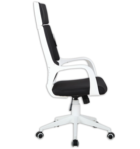Компьютерное кресло Brabix Premium Prime EX-515 (пластик белый, ткань, черное) в Челябинске - предосмотр 1