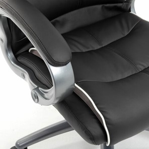 Компьютерное кресло Brabix Premium Strong HD-009 (экокожа черная, ткань серая) в Челябинске - предосмотр 8