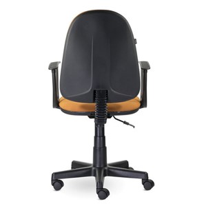 Офисное кресло Brabix Prestige Start MG-312 (эргономичная спинка, ткань, оранжевое) в Челябинске - предосмотр 3