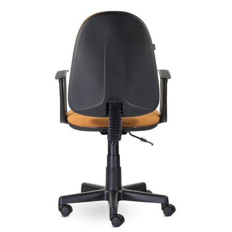Офисное кресло Brabix Prestige Start MG-312 (эргономичная спинка, ткань, оранжевое) в Челябинске - изображение 3