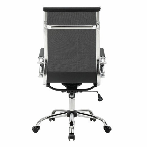 Компьютерное кресло Brabix Line EX-530 (хром, сетка, черное) 531846 в Миассе - изображение 3