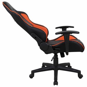 Офисное кресло Brabix GT Racer GM-100 (две подушки, экокожа, черное/оранжевое) 531925 в Магнитогорске - предосмотр 4