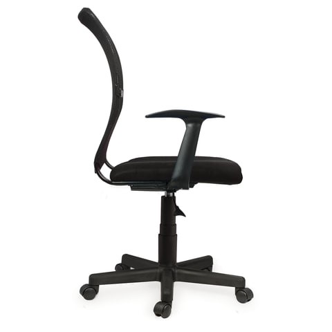 Офисное кресло Brabix Spring MG-307 (с подлокотниками, черное TW) в Копейске - изображение 1