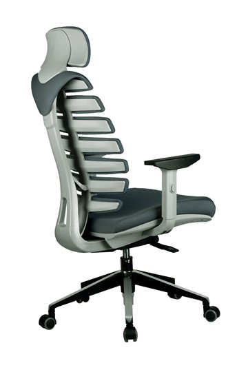 Кресло компьютерное Riva Chair SHARK (Серый/серый) в Челябинске - изображение 3