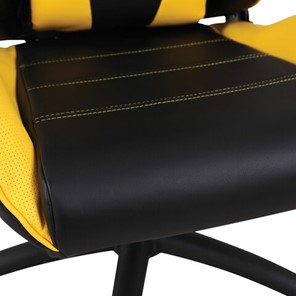 Кресло Brabix GT Master GM-110 (две подушки, экокожа, черное/желтое) 531927 в Челябинске - предосмотр 8