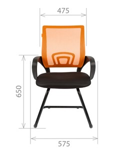 Кресло компьютерное CHAIRMAN 696V, цвет оранжевый в Копейске - предосмотр 1