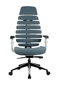 Кресло компьютерное Riva Chair SHARK (Серый/серый) в Челябинске - предосмотр 1