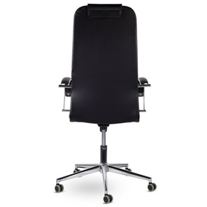 Офисное кресло Brabix Premium Pilot EX-610 CH (хром, кожзам, черное) в Челябинске - предосмотр 4