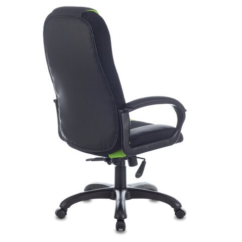 Компьютерное кресло Brabix Premium Rapid GM-102 (экокожа/ткань, черное/зеленое) в Челябинске - изображение 2