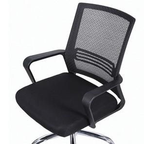 Офисное кресло Brabix Daily MG-317 (с подлокотниками, хром, черное) 531833 в Челябинске - предосмотр 5