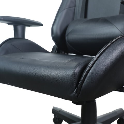 Кресло Brabix GT Carbon GM-115 (две подушки, экокожа, черное) 531932 в Миассе - изображение 8