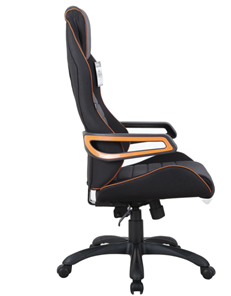 Кресло Brabix Techno Pro GM-003 (ткань, черное/серое, вставки оранжевые) в Челябинске - предосмотр 2