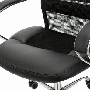 Офисное кресло Brabix Premium Stalker EX-608 CH (хром, ткань-сетка/кожзам, черное) в Челябинске - предосмотр 5