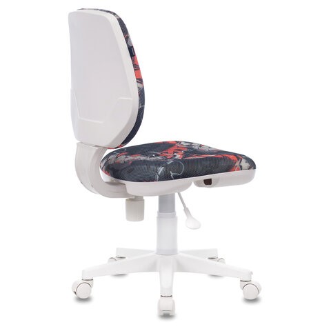 Офисное кресло Brabix Fancy MG-201W (без подлокотников, пластик белый, с рисунком "Graffity") 532415 в Миассе - изображение 3