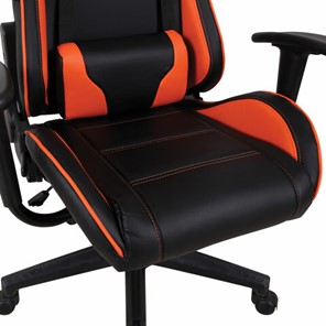 Офисное кресло Brabix GT Racer GM-100 (две подушки, экокожа, черное/оранжевое) в Челябинске - предосмотр 8