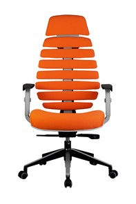 Офисное кресло Riva Chair SHARK (Оранжевый/серый) в Челябинске - предосмотр 1