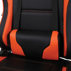 Офисное кресло Brabix GT Racer GM-100 (две подушки, экокожа, черное/оранжевое) 531925 в Магнитогорске - предосмотр 7