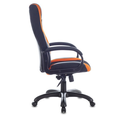 Компьютерное кресло Brabix Premium Rapid GM-102 (экокожа/ткань, черно/оранжевое) в Челябинске - изображение 1
