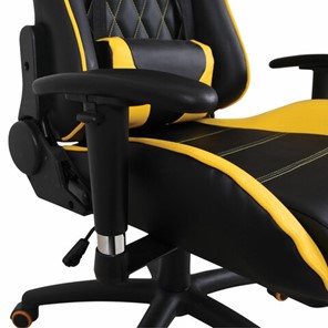 Кресло Brabix GT Master GM-110 (две подушки, экокожа, черное/желтое) 531927 в Челябинске - предосмотр 9