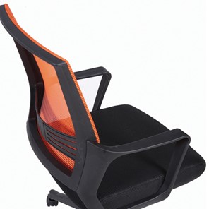 Кресло офисное Brabix Balance MG-320 (с подлокотниками, комбинированное черное/оранжевое) в Челябинске - предосмотр 7
