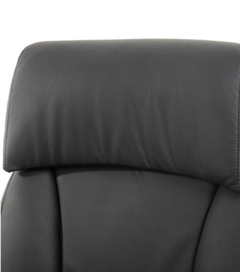 Кресло из натуральной кожи BRABIX PREMIUM "Phaeton EX-502", хром, черное, 530882 в Челябинске - изображение 5