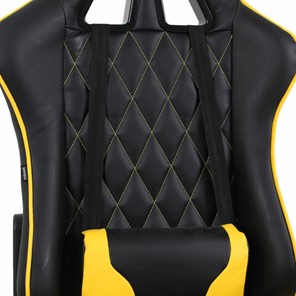 Кресло Brabix GT Master GM-110 (две подушки, экокожа, черное/желтое) 531927 в Челябинске - предосмотр 6