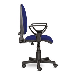 Офисное кресло Brabix Prestige Ergo MG-311 (регулируемая эргономичная спинка, ткань, синее) 532423 в Челябинске - предосмотр 1