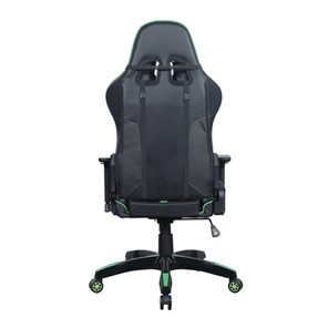Кресло офисное Brabix GT Carbon GM-120 (две подушки, экокожа, черное/зеленое) в Челябинске - предосмотр 3