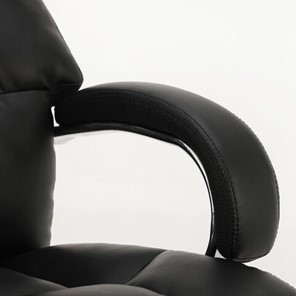 Кресло компьютерное Brabix Premium Bomer HD-007 (рециклированная кожа, хром, черное) 531939 в Челябинске - предосмотр 4