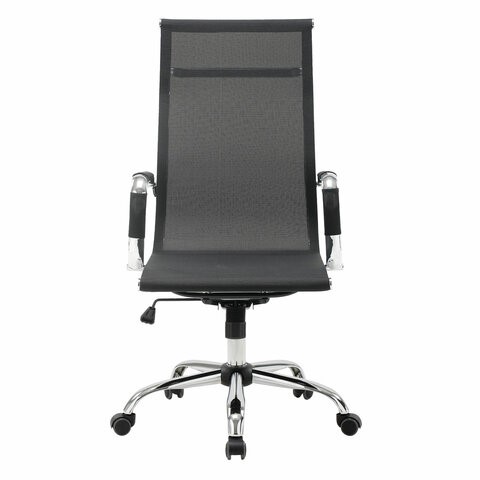 Компьютерное кресло Brabix Line EX-530 (хром, сетка, черное) 531846 в Миассе - изображение 4