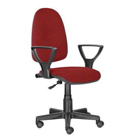 Офисное кресло Brabix Prestige Ergo MG-311 (регулируемая эргономичная спинка, ткань, красное) 532424 в Челябинске - изображение 2