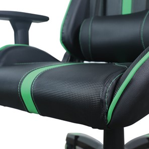 Кресло офисное Brabix GT Carbon GM-120 (две подушки, экокожа, черное/зеленое) в Челябинске - предосмотр 8