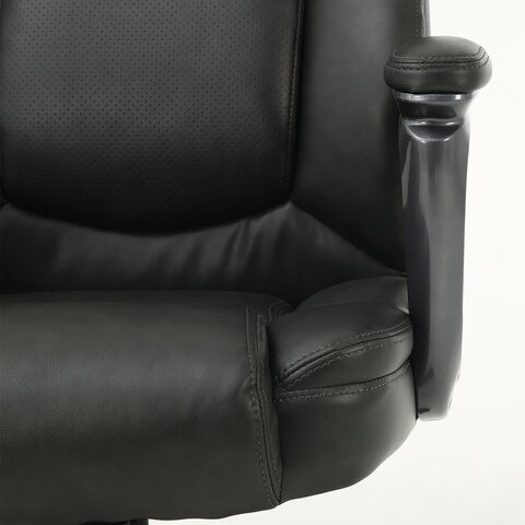 Кресло офисное Brabix Premium Favorite EX-577 (пружинный блок, рециклированная кожа, серое) 531935 в Челябинске - изображение 11