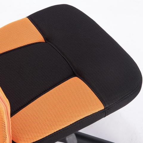 Компьютерное кресло Brabix Smart MG-313 (без подлокотников, комбинированное, черное/оранжевое) 531844 в Миассе - изображение 8