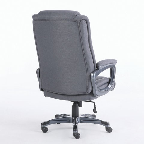 Офисное кресло Brabix Premium Solid HD-005 (ткань, серое) в Челябинске - изображение 3