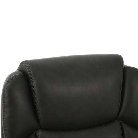 Кресло офисное Brabix Premium Favorite EX-577 (пружинный блок, рециклированная кожа, серое) 531935 в Челябинске - изображение 5