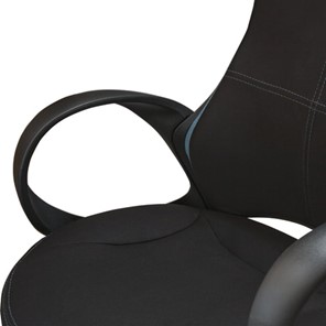 Кресло Brabix Premium Force EX-516 (ткань, черное/вставки синие) в Челябинске - предосмотр 5