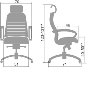 Офисное кресло Samurai KL-2.04, темно-коричневый в Челябинске - предосмотр 1