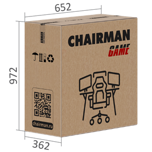 Кресло игровое CHAIRMAN GAME 35 с выдвижной подставкой для ног Ткань черная / Ткань оранжевая в Челябинске - предосмотр 7