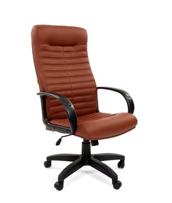 Компьютерное кресло CHAIRMAN 480 LT, экокожа, цвет коричневый в Миассе