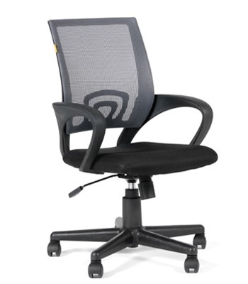 Компьютерное кресло CHAIRMAN 696 black Сетчатый акрил DW63 темно-серый в Миассе - изображение
