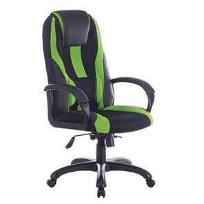 Компьютерное кресло Brabix Premium Rapid GM-102 (экокожа/ткань, черное/зеленое) 532419 в Миассе