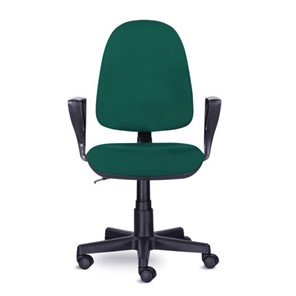 Офисное кресло Brabix Prestige Ergo MG-311 (регулируемая эргономичная спинка, ткань,черно-зеленое) в Челябинске - предосмотр