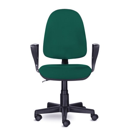Офисное кресло Brabix Prestige Ergo MG-311 (регулируемая эргономичная спинка, ткань,черно-зеленое) в Челябинске - изображение