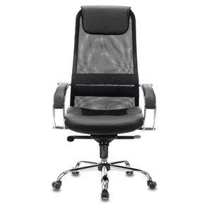 Офисное кресло Brabix Premium Stalker EX-609 PRO (хром, мультиблок, ткань-сетка/экокожа, черное) 532416 в Челябинске