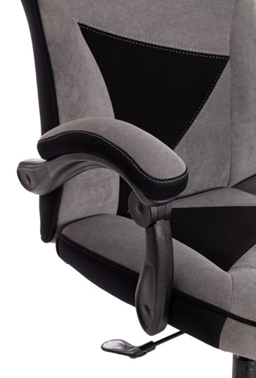 Компьютерное кресло ARENA флок , серый/черный, 29/35 арт.14129 в Челябинске - изображение 11