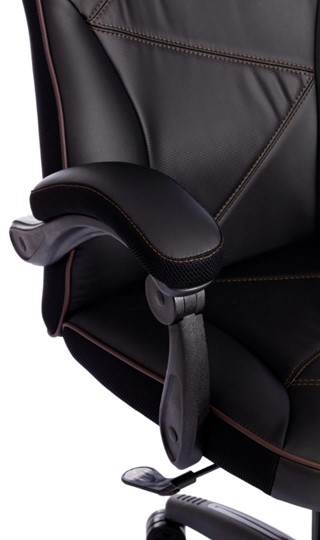 Компьютерное кресло ARENA кож/зам, черный/черный карбон, 36-6/карбон черный арт.13561 в Челябинске - изображение 12