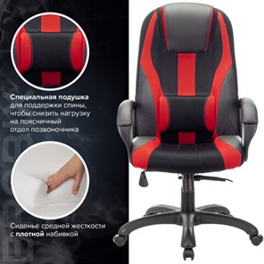 Компьютерное кресло Brabix Premium Rapid GM-102 (экокожа/ткань, черное/красное) 532107 в Челябинске - предосмотр 5