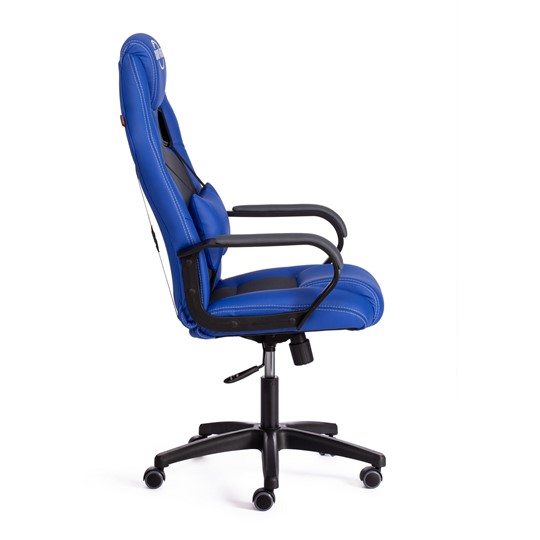 Кресло DRIVER (22) кож/зам/ткань, синий/серый, 36-39/TW-12 арт.21153 в Челябинске - изображение 2