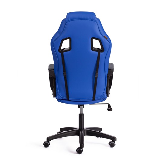 Кресло DRIVER (22) кож/зам/ткань, синий/серый, 36-39/TW-12 арт.21153 в Челябинске - изображение 4
